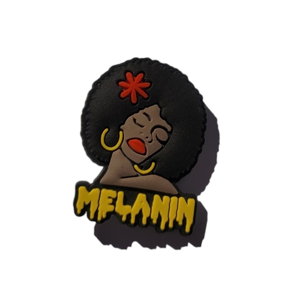 Melanin Black Woman Croc Charm